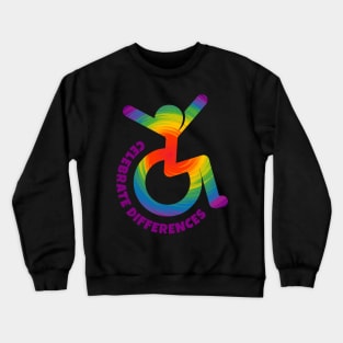 Celebrate Differences - Wheelchair Icon Crewneck Sweatshirt